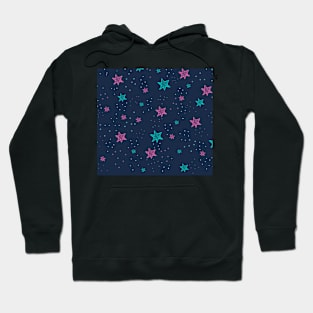 Estampado de noche estrellada Hoodie